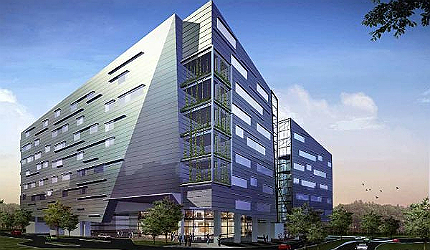 The Biopolis in Singapore is a custom-built biomedical research and development hub at One-North, Buona Vista
