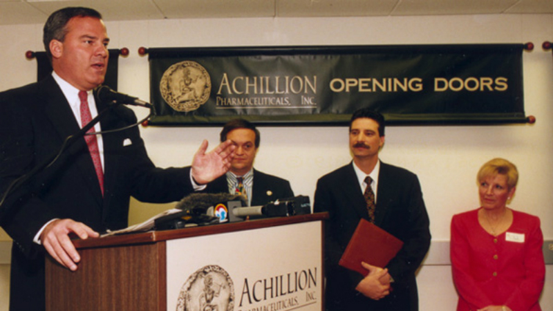 Achillion Pharmaceuticals was founded as one of the largest bio-tech start-ups in the USA