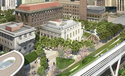 A two-acre extension at Rockefeller University campus will be named the Stavros Niarchos Foundation – David Rockefeller River Campus.