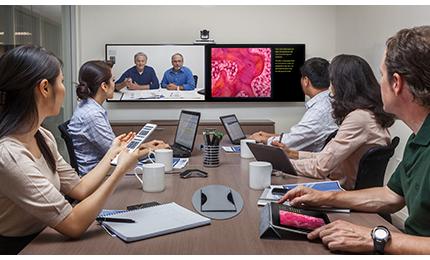 Polycom provides collaboration solutions to researchers and manufacturers. 